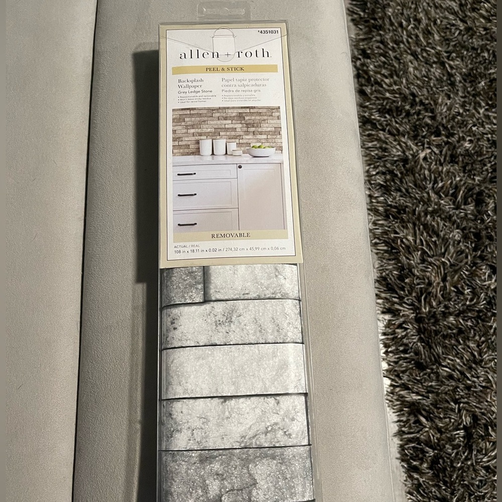 Peel and stick backsplash